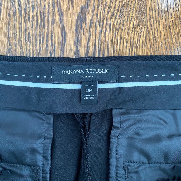 NWOT Banana Republic Sloan Pant - Black - Size 0P - Picture 5 of 11